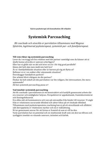 Läs mera här - Kairos psykoterapi och konsultation