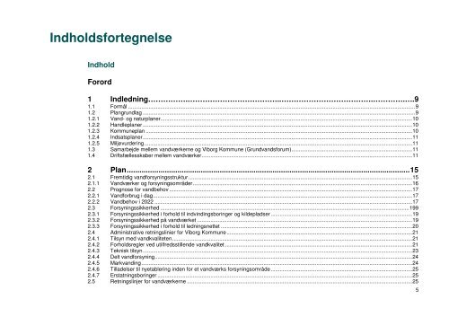 Vandforsyningsplan 2012-2022 - Viborg Kommune