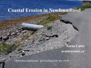 Dr. Norm Catto Coastal Erosion in NL.pdf - Atlantic Climate ...