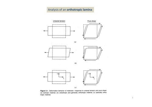 Analysis of an orthotropic lamina