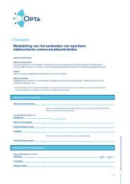 • Formulier Mededeling van het aanbieden van openbare ... - Opta