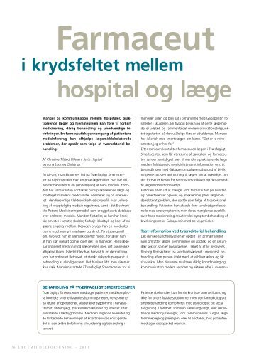 hospital og læge - Københavns Universitet