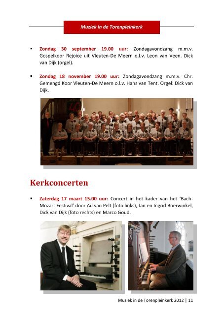 MUZIEK IN DE TORENPLEINKERK