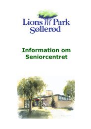 Information om Seniorcentret - Lions Park Søllerød