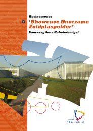 Showcase duurzame Zuidplaspolder - aanvraag Nota Ruimte ...