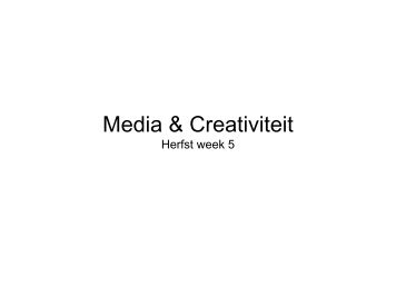 prototype storyboard - Media & Creativiteit