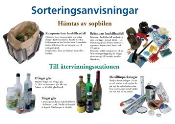 Sorteringsanvisningar Ofärgat glas - Dala Vatten och Avfall