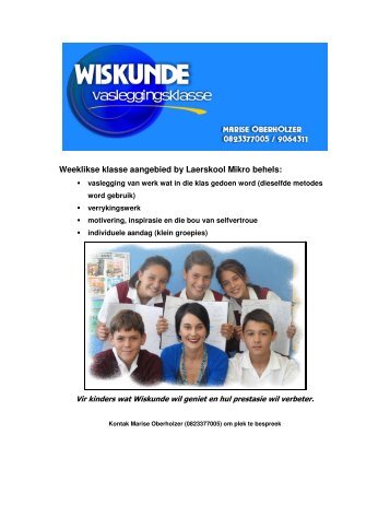 Wiskunde Vaslegging - Laerskool Mikro