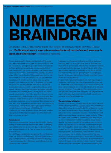 Algemeen Nijmeegs Studentenblad / januari 2011 ... - ANS-Online