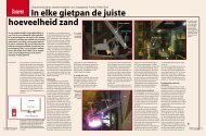 In elke gietpan de juiste hoeveelheid zand - Solids Processing