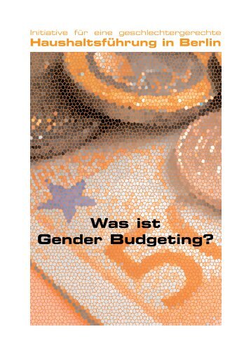 Was ist Gender Budgeting?Initiative für eine geschlechtergerechte