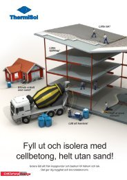 Fyll ut och isolera med cellbetong, helt utan sand! - ThermiSol