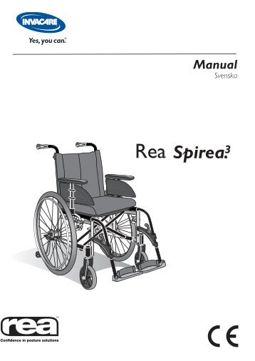 Spirea 3 brukarmanual (PDF) - Invacare Rea