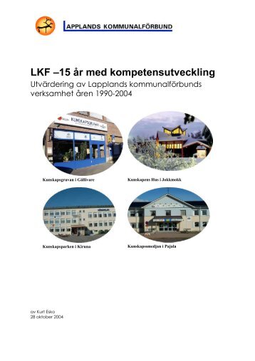 LKF –15 år med kompetensutveckling - Lapplands Kommunalförbund