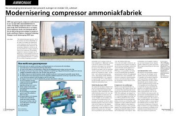 Modernisering compressor ammoniakfabriek - Fluids Processing