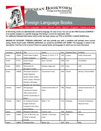 download the complete Foreign Language Books catalog