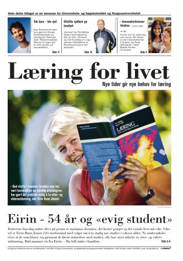 Eirin - 54 år og «evig student» - Universitets- og høgskolerådet