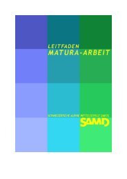 Leitfaden Maturaarbeit - SAMD