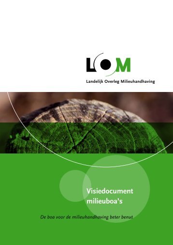 Visiedocument milieu boa's - Dienst Justis