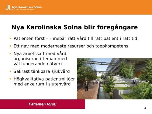 Nya Karolinska Solna Universitetssjukhus