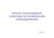 klinisch immunologisch onderzoek bij recidiverende ... - NVALT