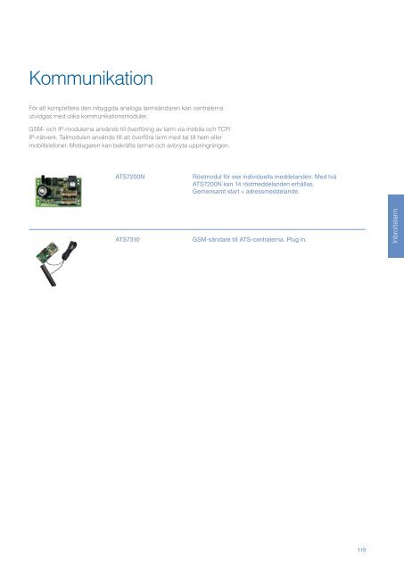 UTC Fire & Security Sverige Produktkatalog 2013