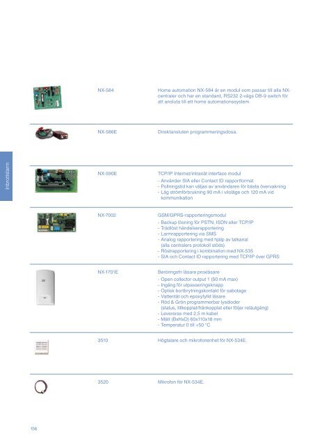 UTC Fire & Security Sverige Produktkatalog 2013