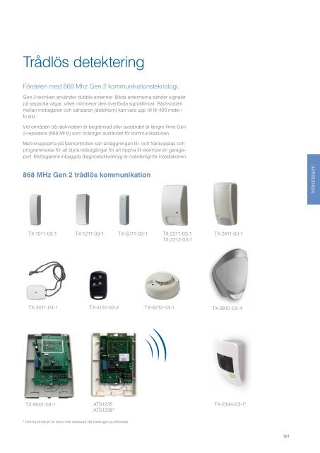 UTC Fire & Security Sverige Produktkatalog 2013