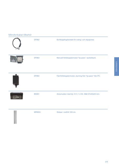 UTC Fire & Security Sverige Produktkatalog 2013