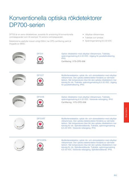 UTC Fire & Security Sverige Produktkatalog 2013