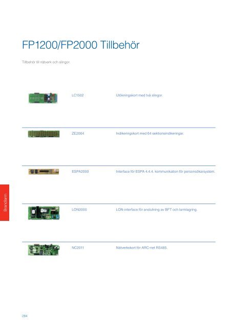 UTC Fire & Security Sverige Produktkatalog 2013