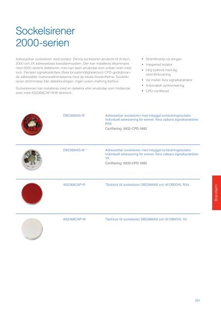 UTC Fire & Security Sverige Produktkatalog 2013