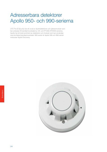 UTC Fire & Security Sverige Produktkatalog 2013