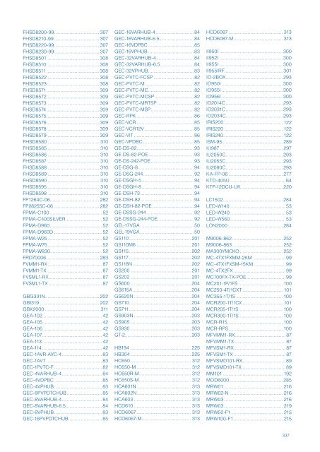 UTC Fire & Security Sverige Produktkatalog 2013