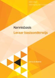 kennisbasis Dans en drama - 10 voor de leraar