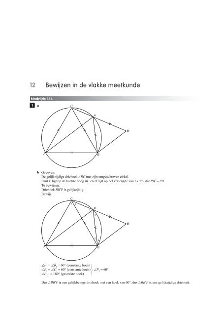 12 Bewijzen In De Vlakke Meetkunde - Getal En Ruimte VWO B