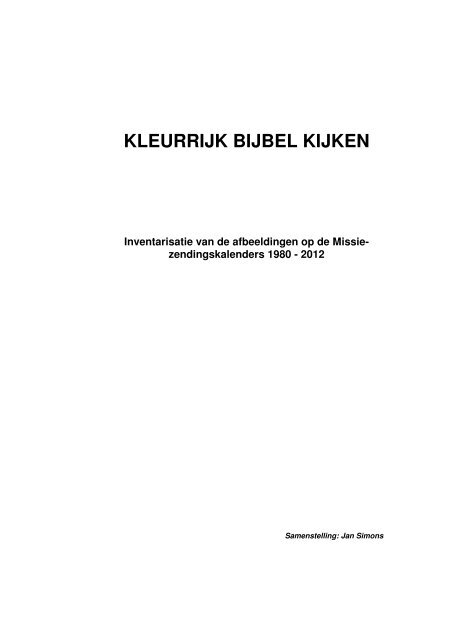 KLEURRIJK BIJBEL KIJKEN - Vitaberna