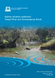 Salinity situation statement Tweed River and Gnowergerup Brook