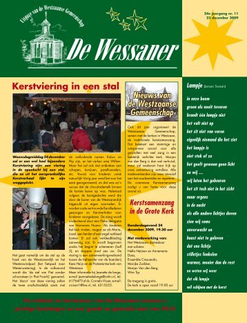 Kerstviering in een stal Nieuws van de Westzaanse ... - Westzaan.info