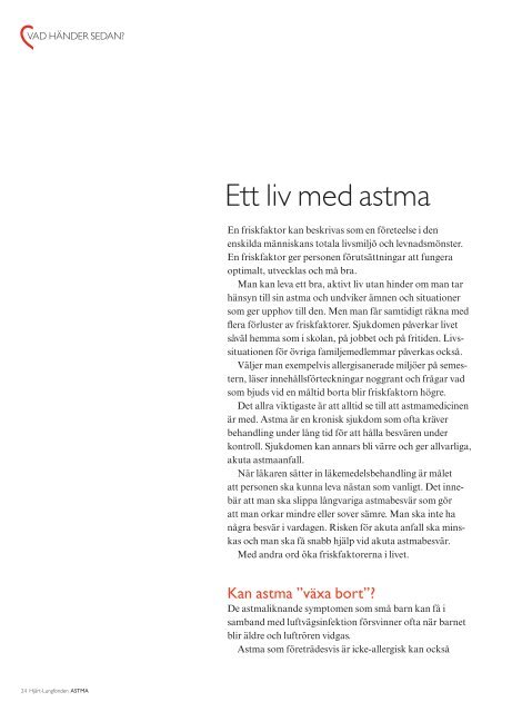 Hjärt-Lungfonden ASTMA - Internetmedicin