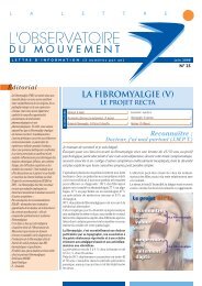 LA FIBROMYALGIE (V) - Observatoire du Mouvement