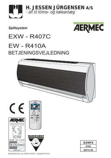 EXW - R407C EW - R410A