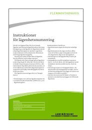 Instruktioner för lägenhetsnumrering