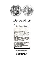 De bordjes - muiden info