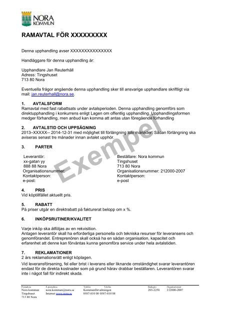 Form På Rabatt Exempel på Rabattavtal.pdf - Nora kommun