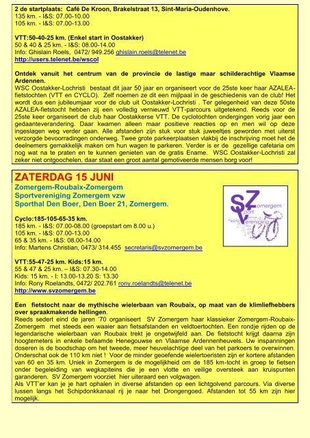 oost-vlaamse provinciale commissie voor recreatieve ... - Cyclobike.be