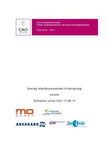 CAO-Kinderopvang - Kinderdagpaleis La Luna