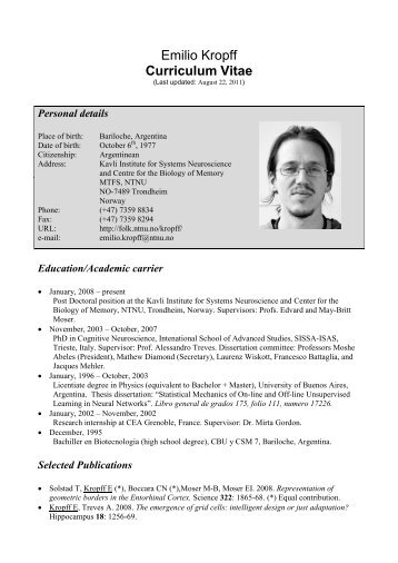 Emilio Kropff - ntnu.no