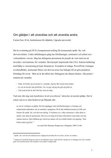 Läs artikel här (78 kB) - Skolverket