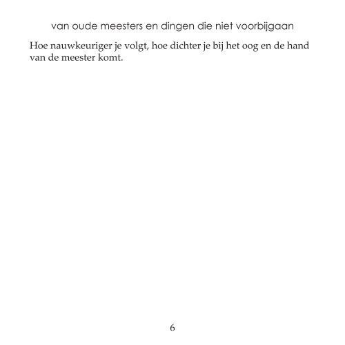 van oude meesters en dingen die niet voorbijgaan [ PDF ]